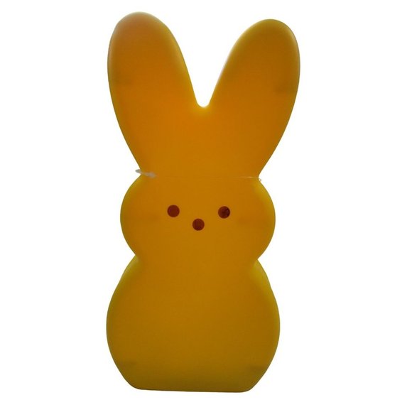 Peeps Bunny Blowmold LED Flickering Candle Light 10" Batteries Not Included NWT - Picture 3 of 16